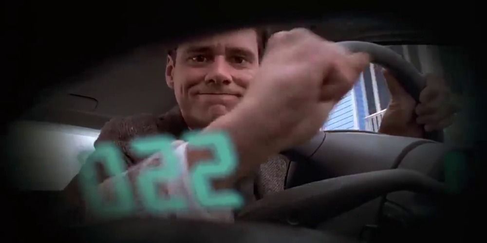 Truman tries to get the radio to work in The Truman Show