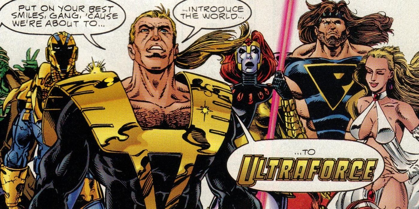 Ultraforce team from Mailbu Comics