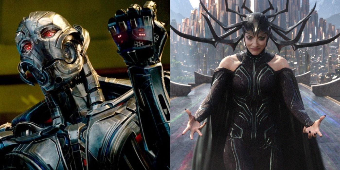 Ultron and Hela from the Marvel Cinematic Universe
