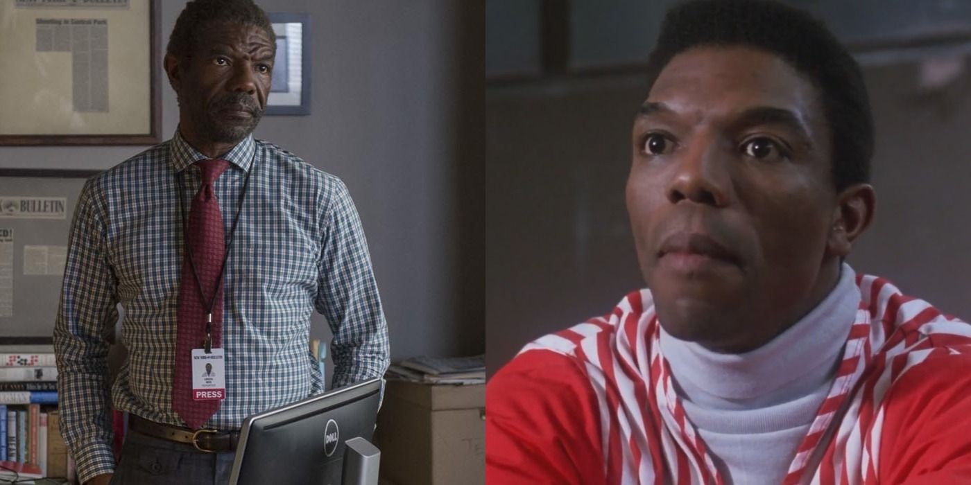 Split image of Vondie Curtis-Hall as Ben Urich Daredevil and Basketball Vendor in Coming to America