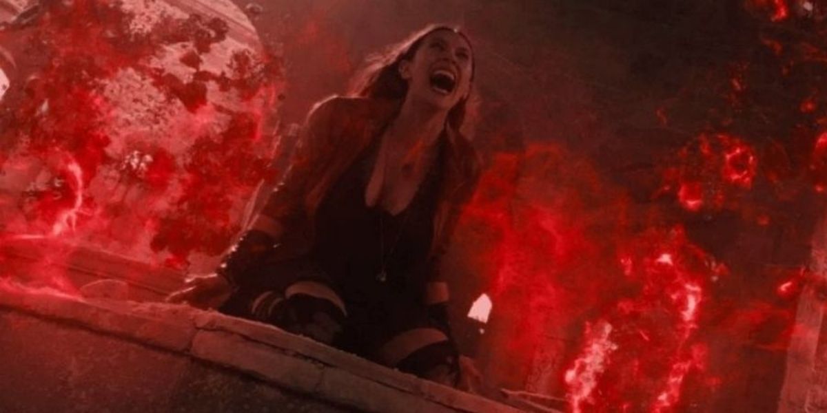 Wanda releases her power after sensing Pietro's death in Age of Ultron