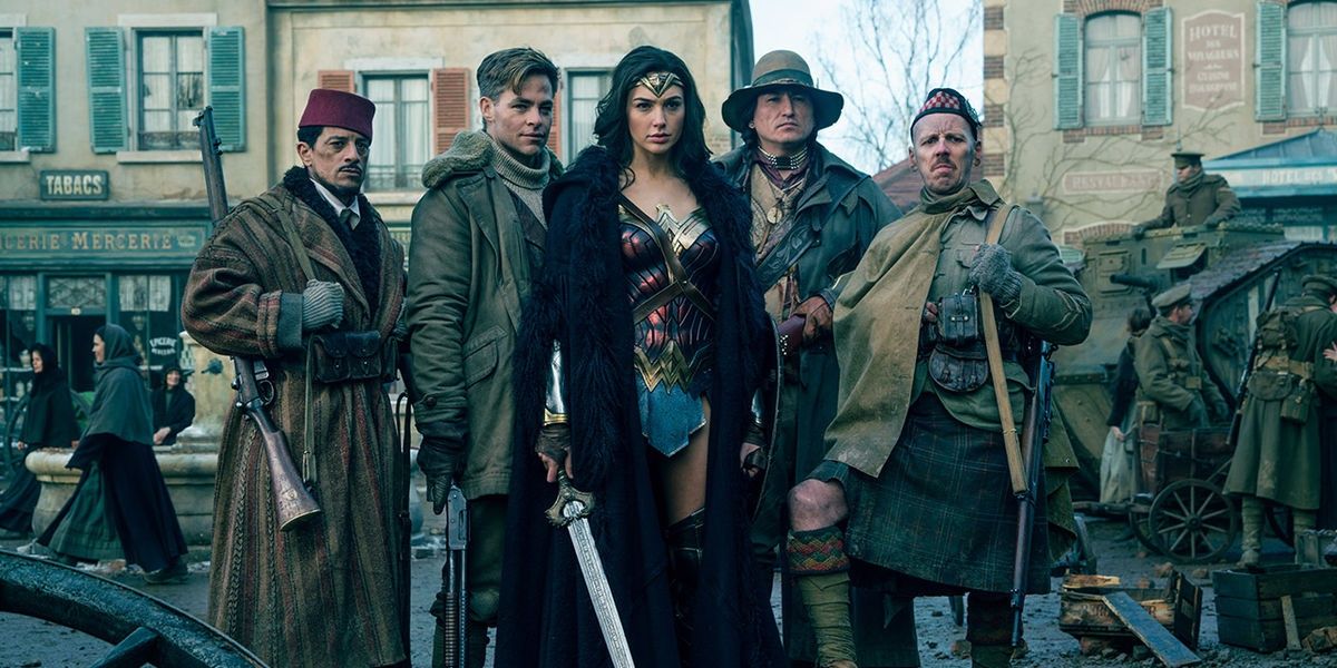 Wonder Woman and her friends save the village in Wonder Woman