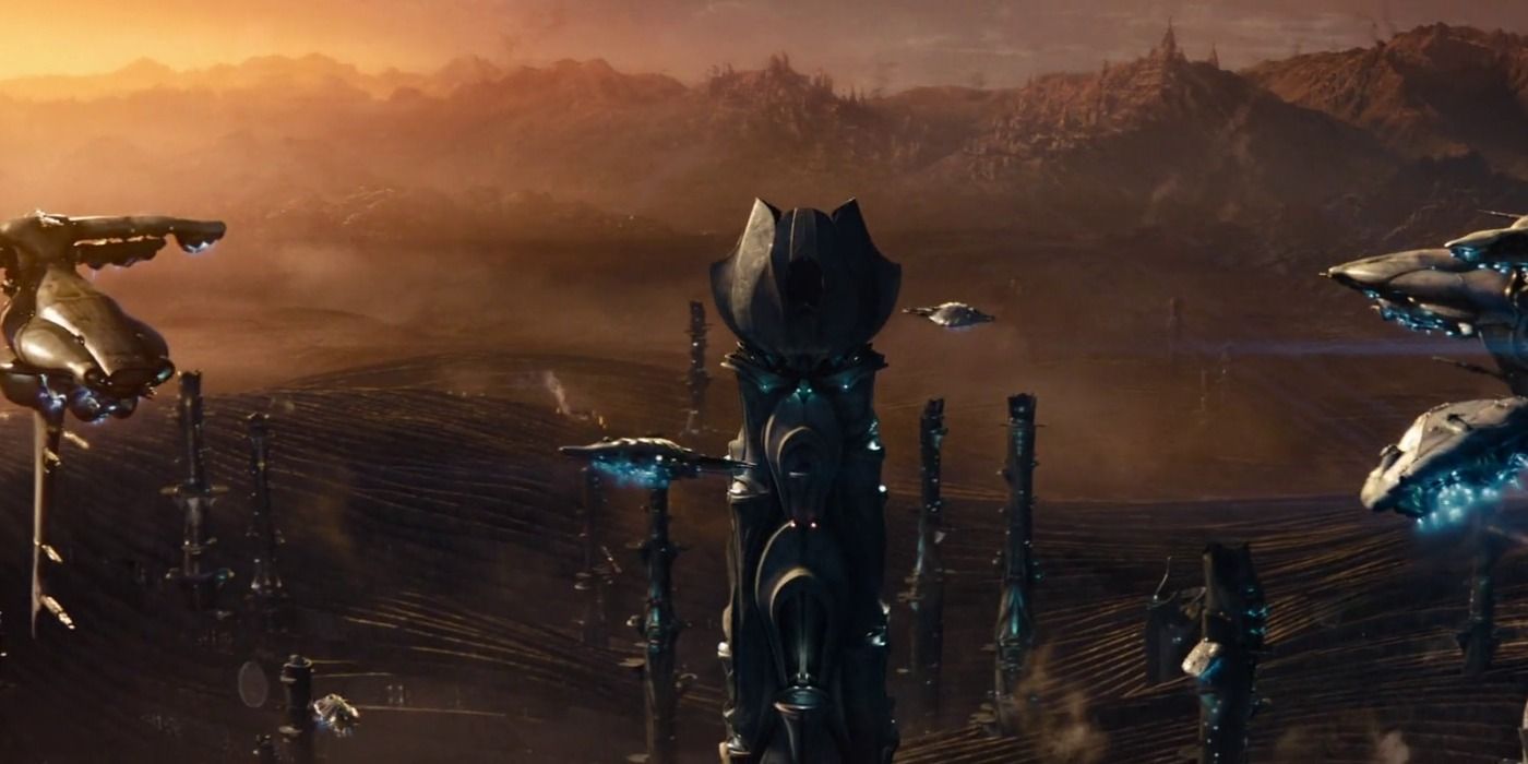 An image of the planet Krypton in Man of Steel