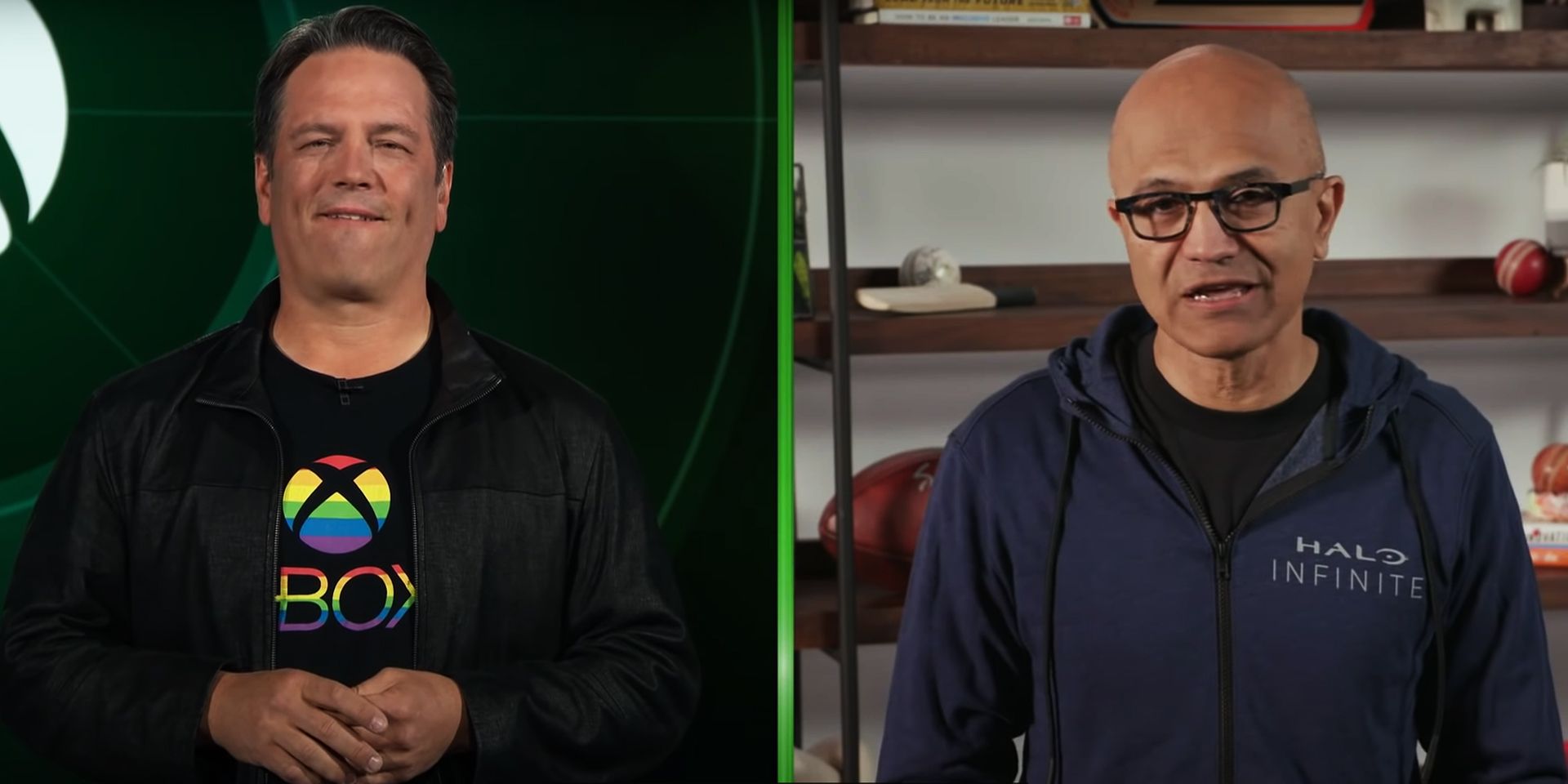 Xbox's Phil Spencer With Microsoft CEO Satya Nadella