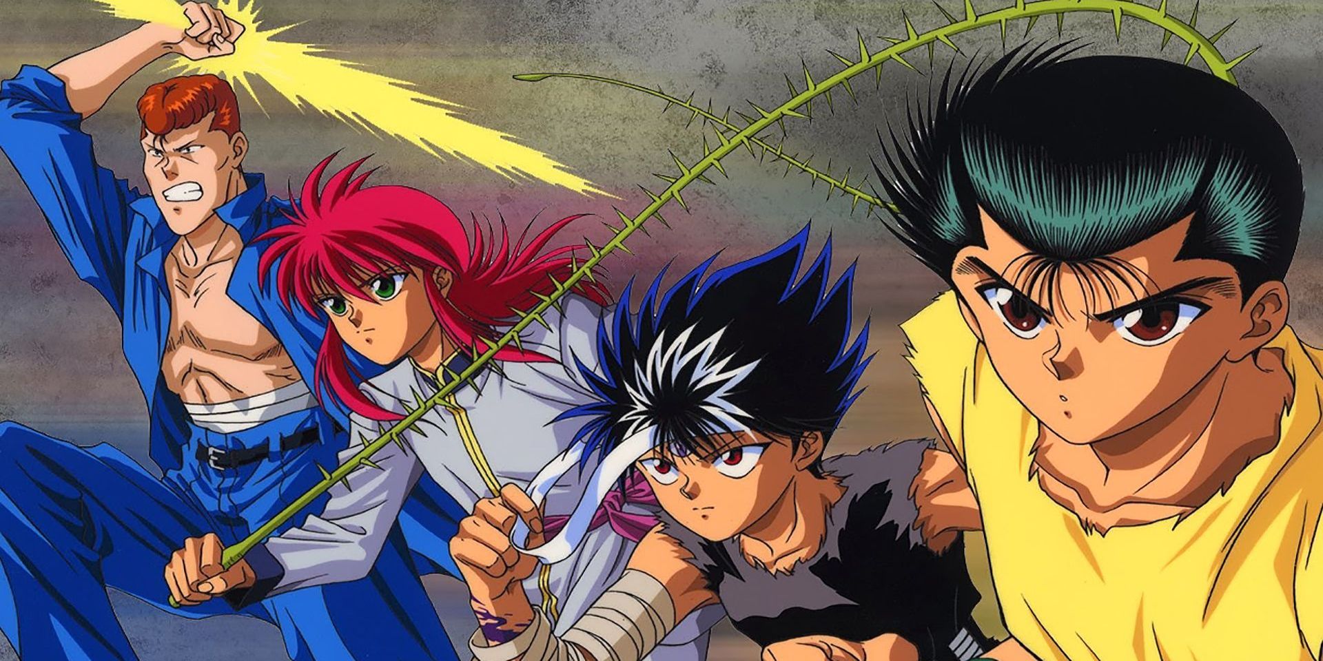 Yuyu Hakusho” Yusuke, Kuwabara, Kurama, and Hiei Are Smiling at You With  Flowers… 31 Goods With Original Illustrations Released | Anime Anime Global