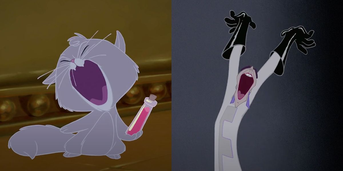 Yzma as a small kitten and in a lab coat in The Emperor's New Groove.