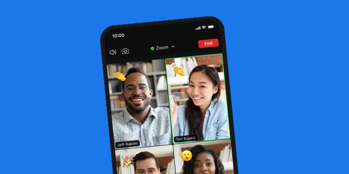 Zoom app video chats