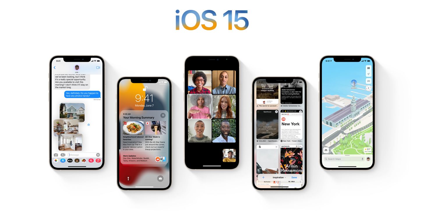 Renders of iOS 15 features