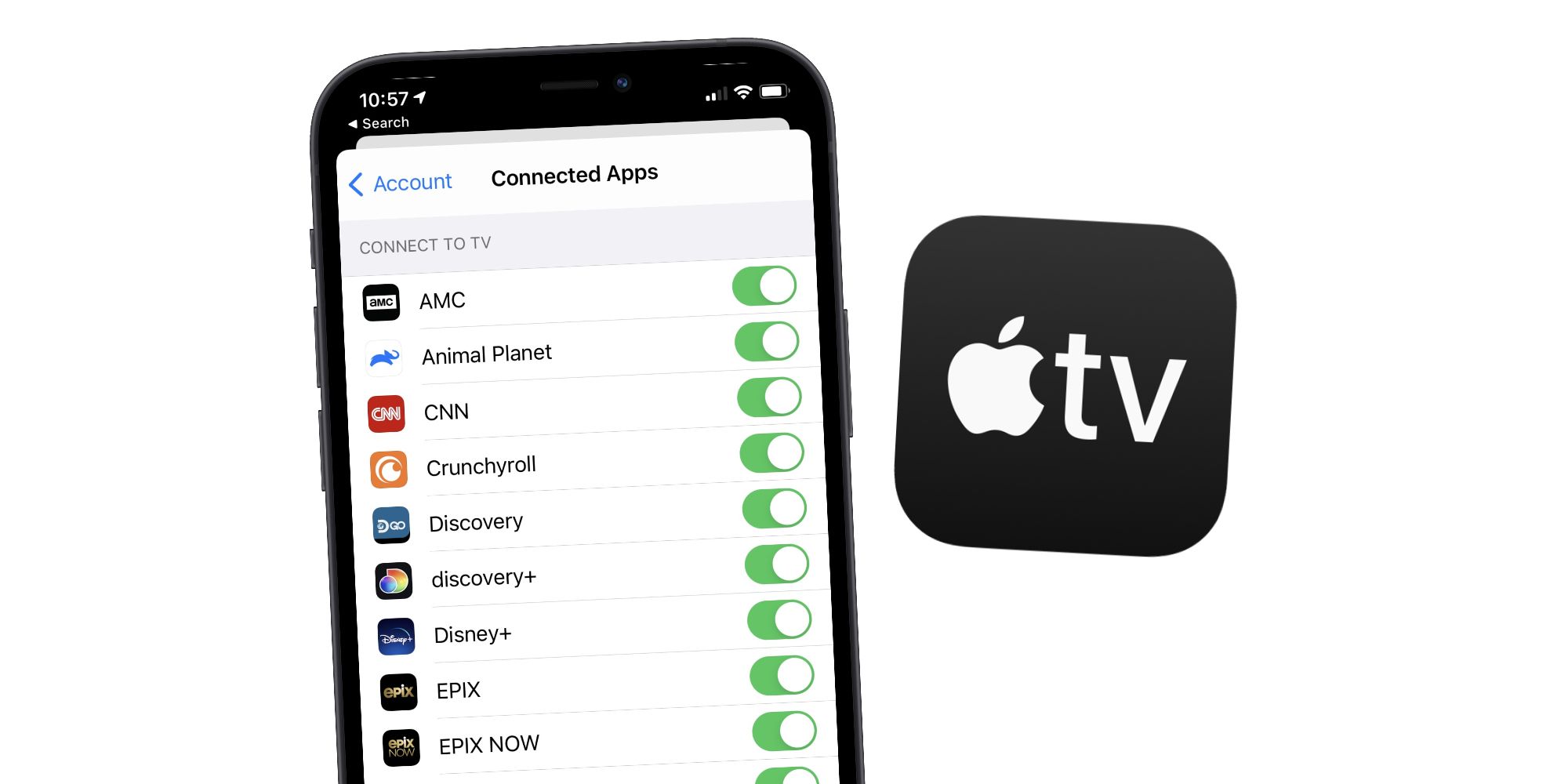 Pirat miles Blacken Apple TV App: How To Link Streaming Services On iPhone