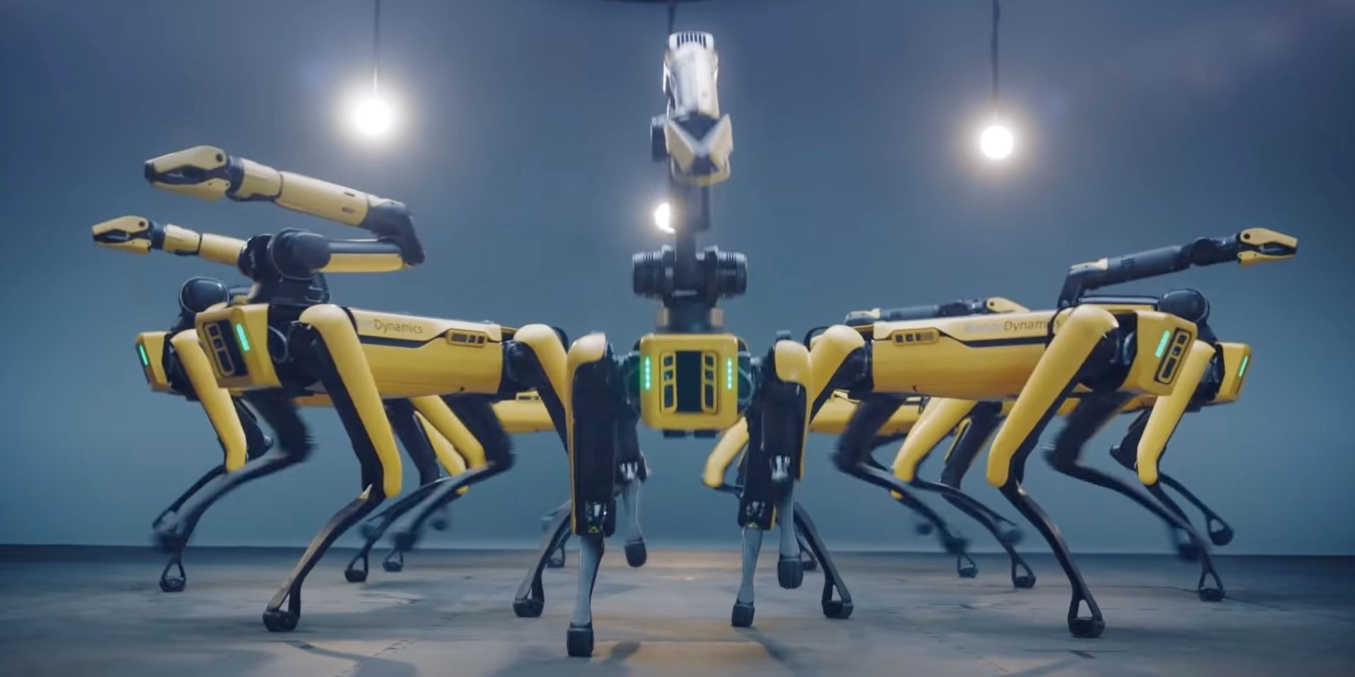 Boston Dynamics Spot robot dancing to BTS