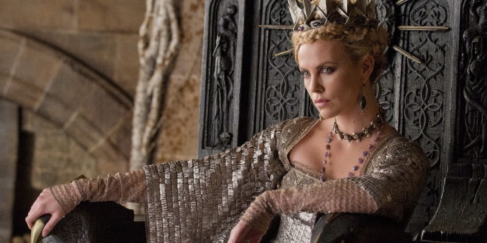 Queen Ravenna on throne in Snow White and the Huntsman