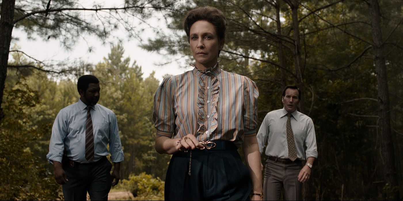 Lorraine Warren in the forest in The Conjuring 3