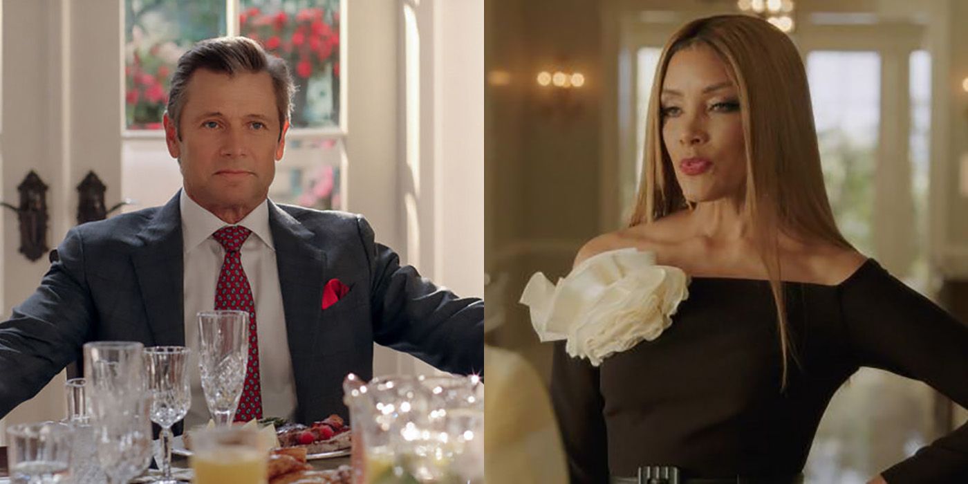 Split image of Blake and Dominique from Dynasty