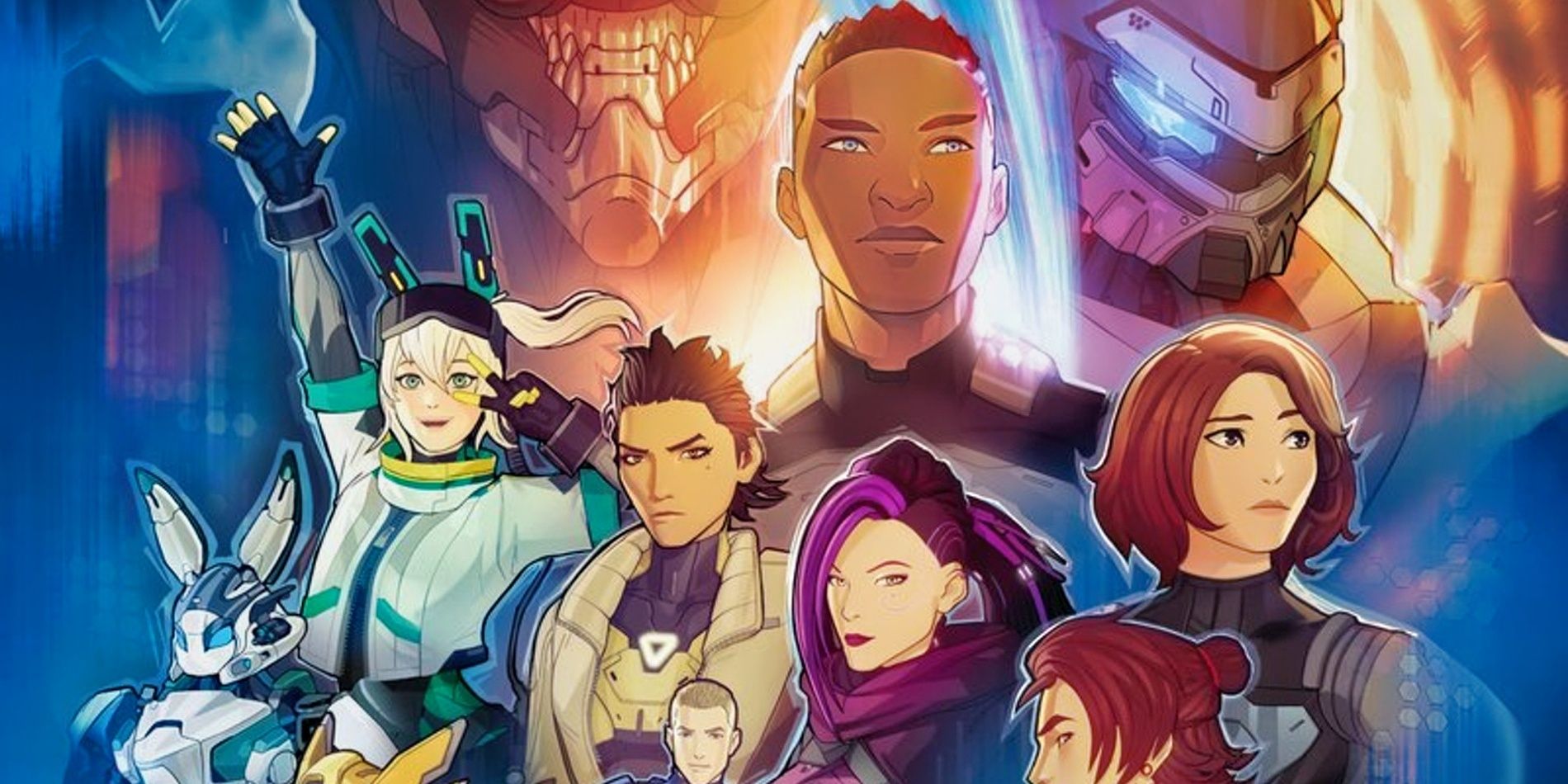 The characters of Gen:Lock on a promotional image