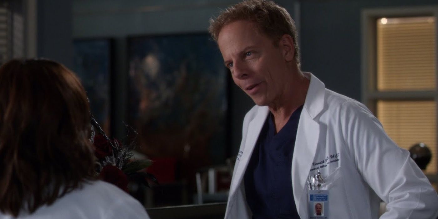 Tom talking to Bailey on Grey's Anatomy