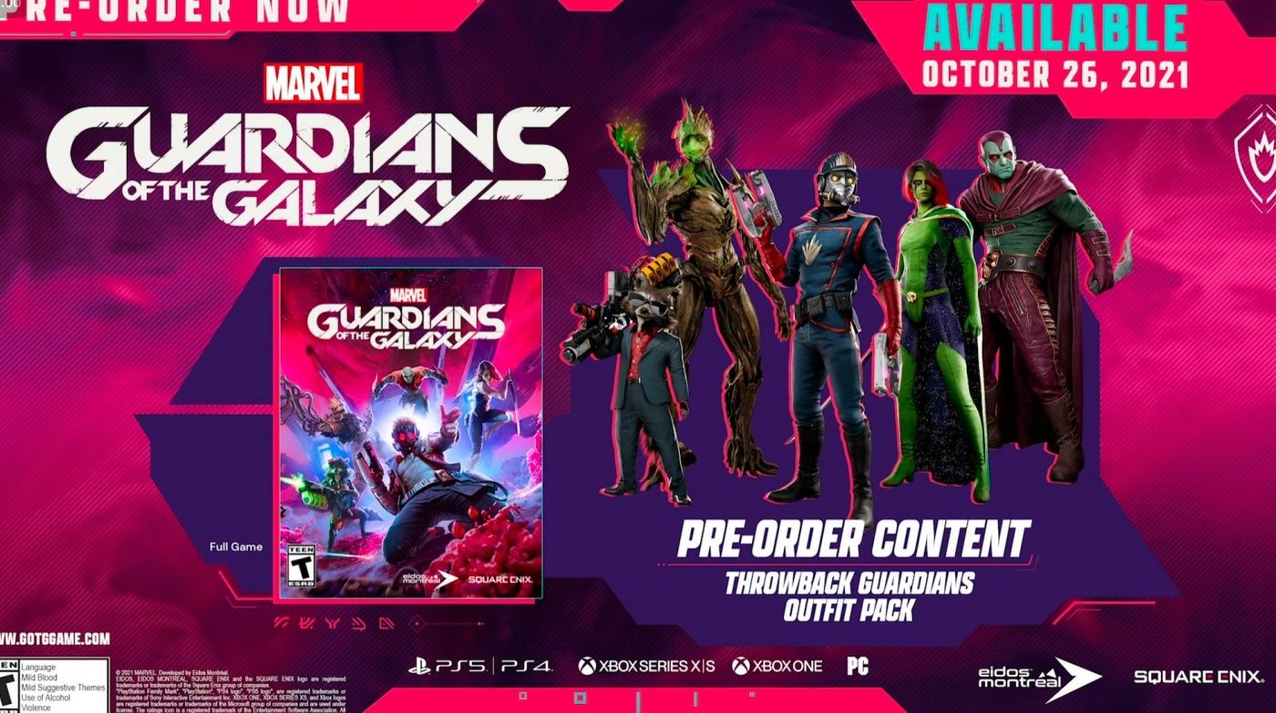 guardians of the galaxy video game skins