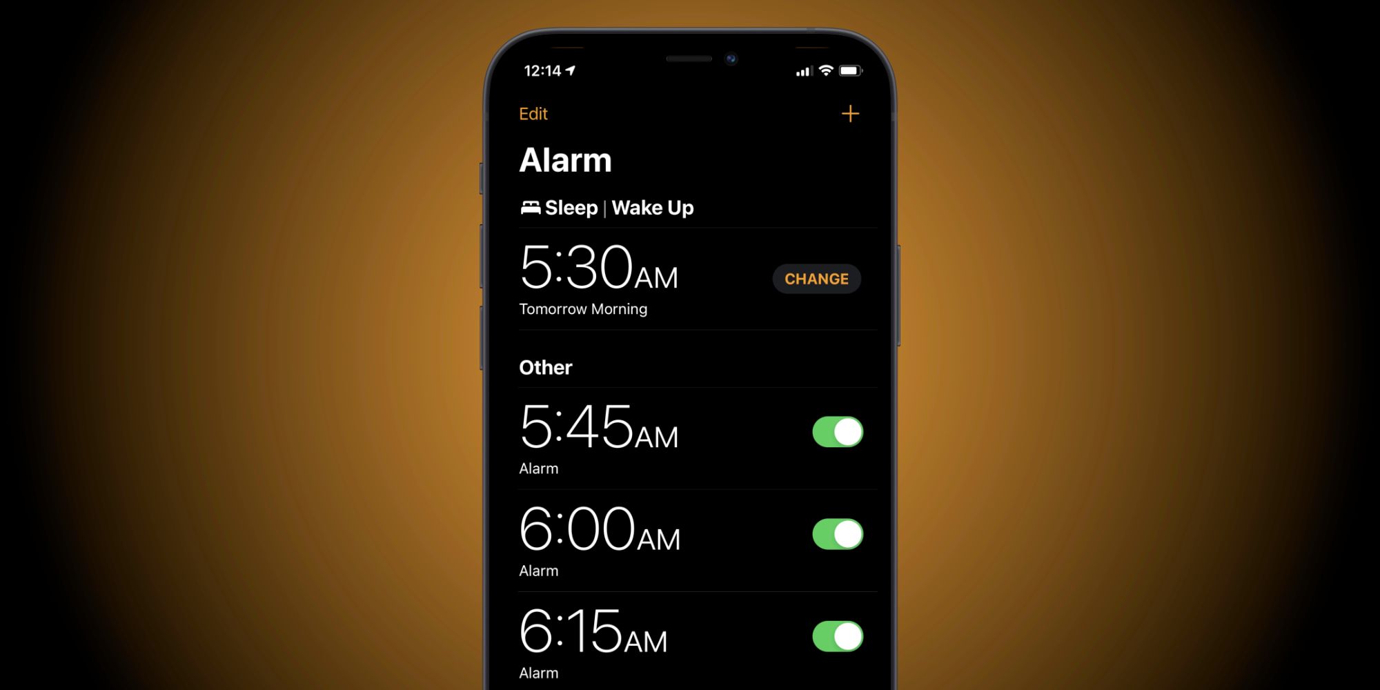 iphone snooze time