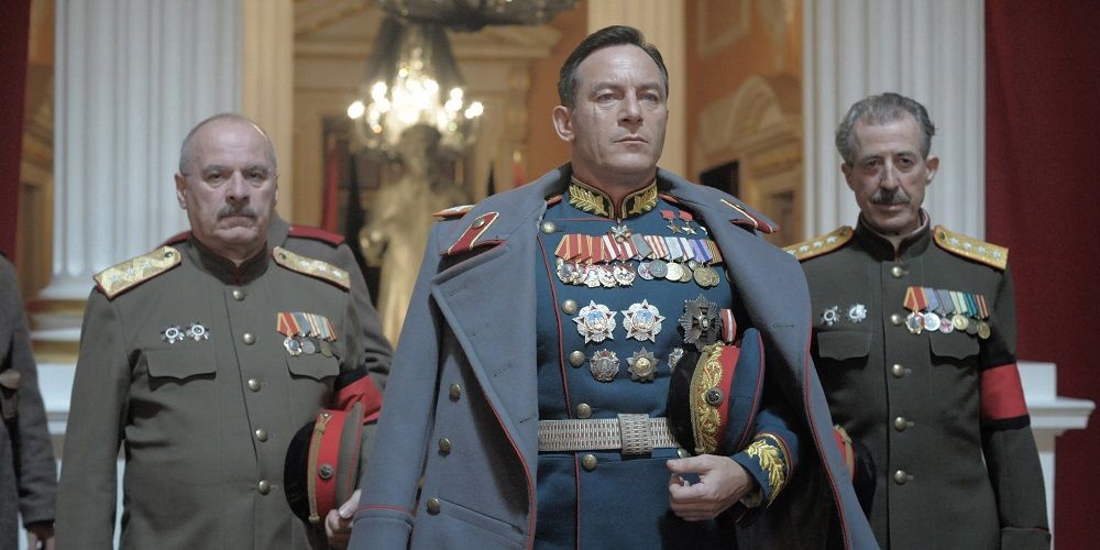 Zhukov enters room in The Death of Stalin