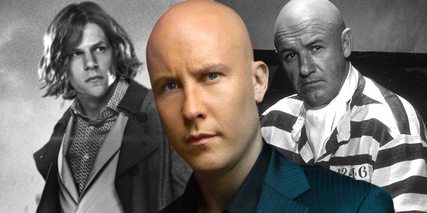 Three live-action versions of Lex Luthor