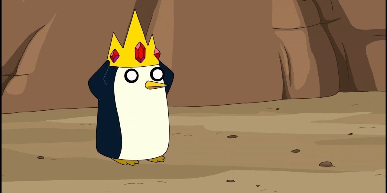 Gunter wearing Ice King's crown