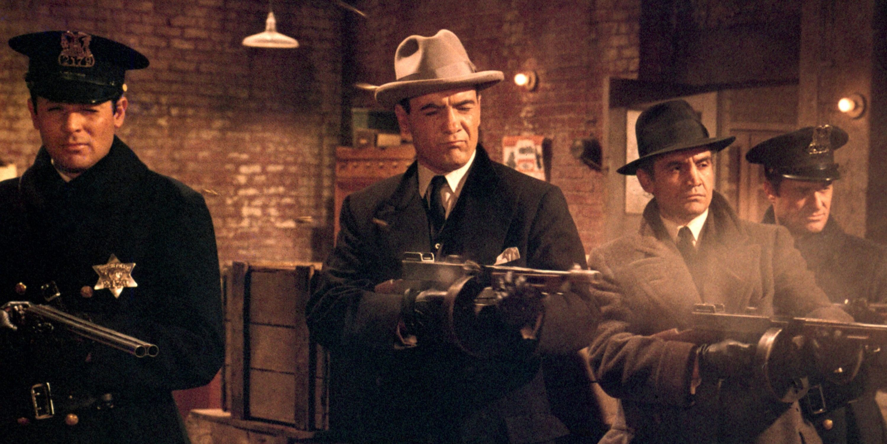 gangsters shooting in The St Valentine's Day Massacre 1967 film