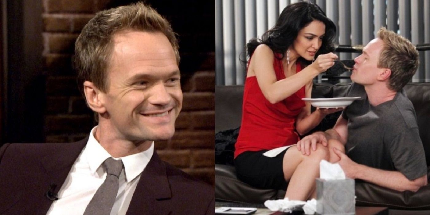 Split image of Barney and Barney with Nora