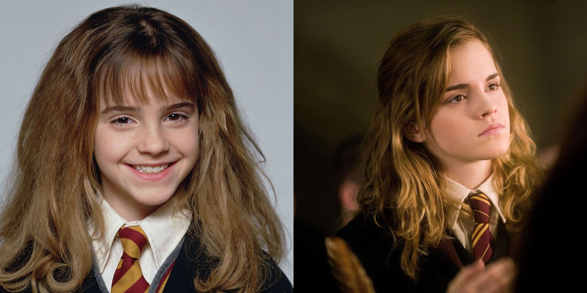 Hermione from Harry Potter in the first film vs the fifth