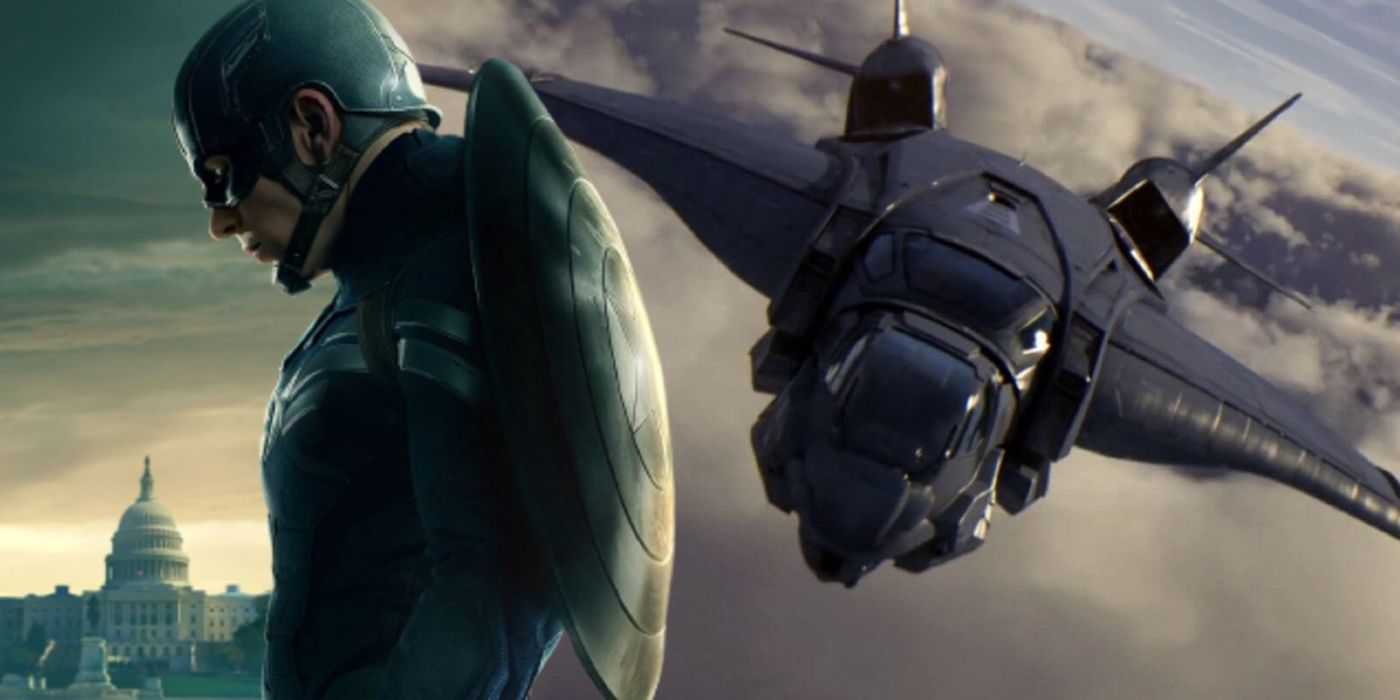 quinjet and captain america