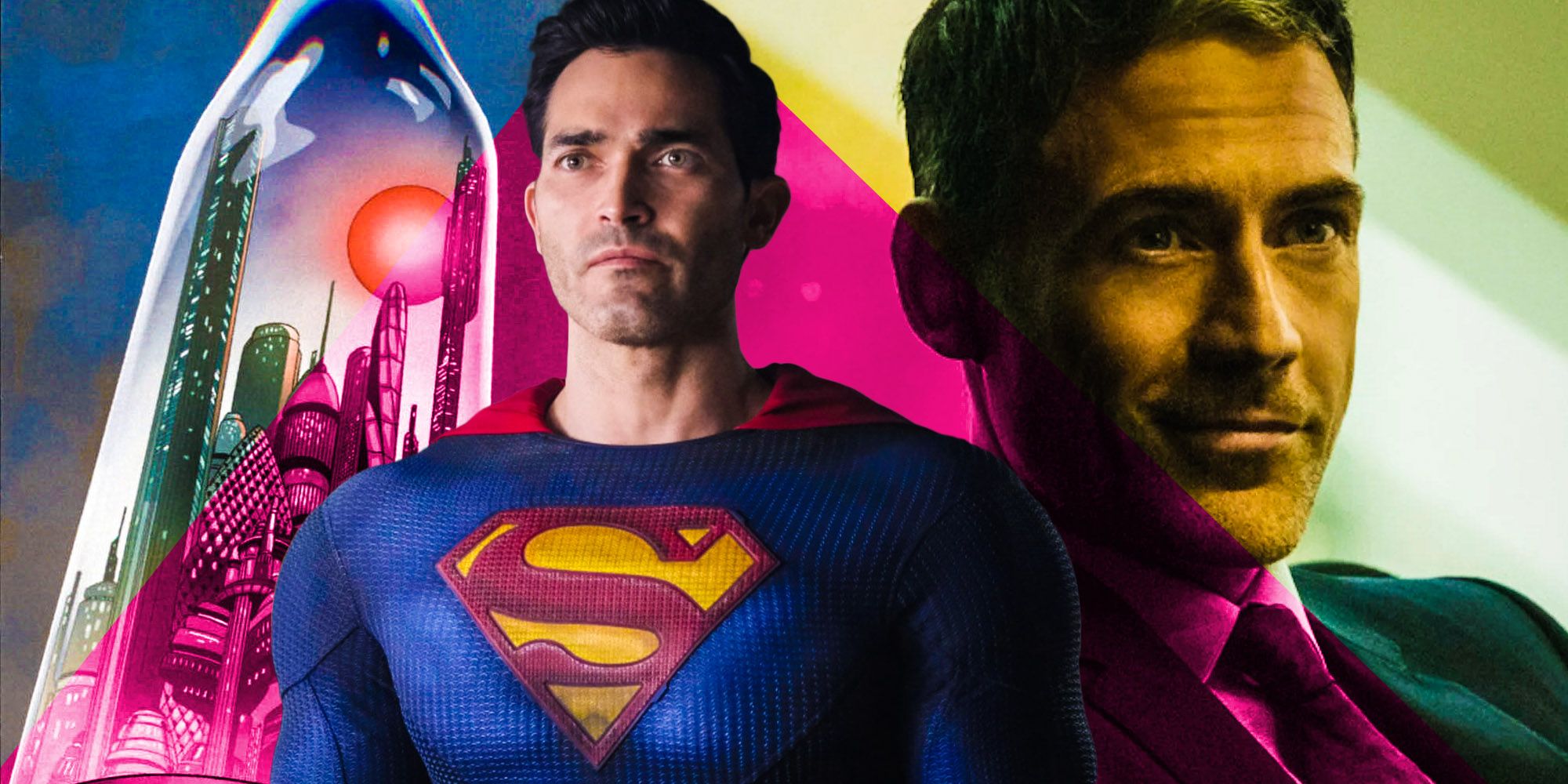 superman and lois morgan edge lost city of kandor bottle city