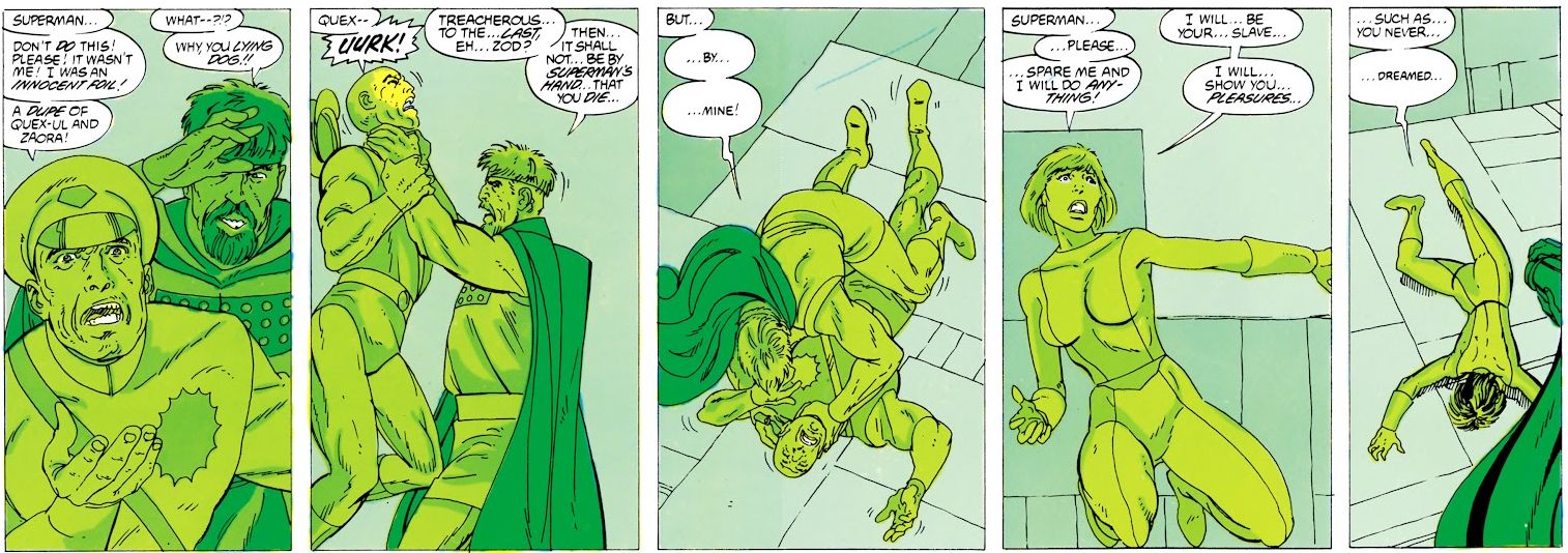 superman killing general zod with kryptonite