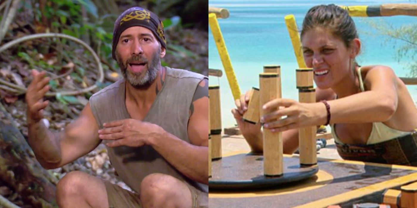 Survivor winners at their iconic scenes