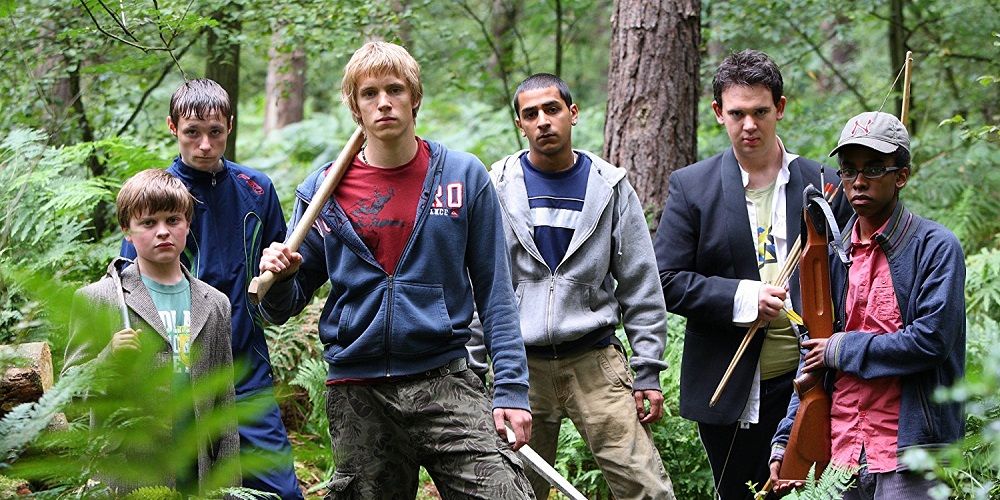 Survivors cast photo in woods
