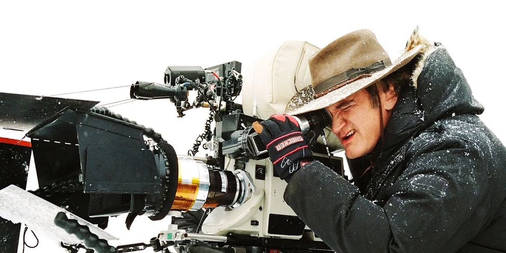 Quentin Tarantino behind the camera