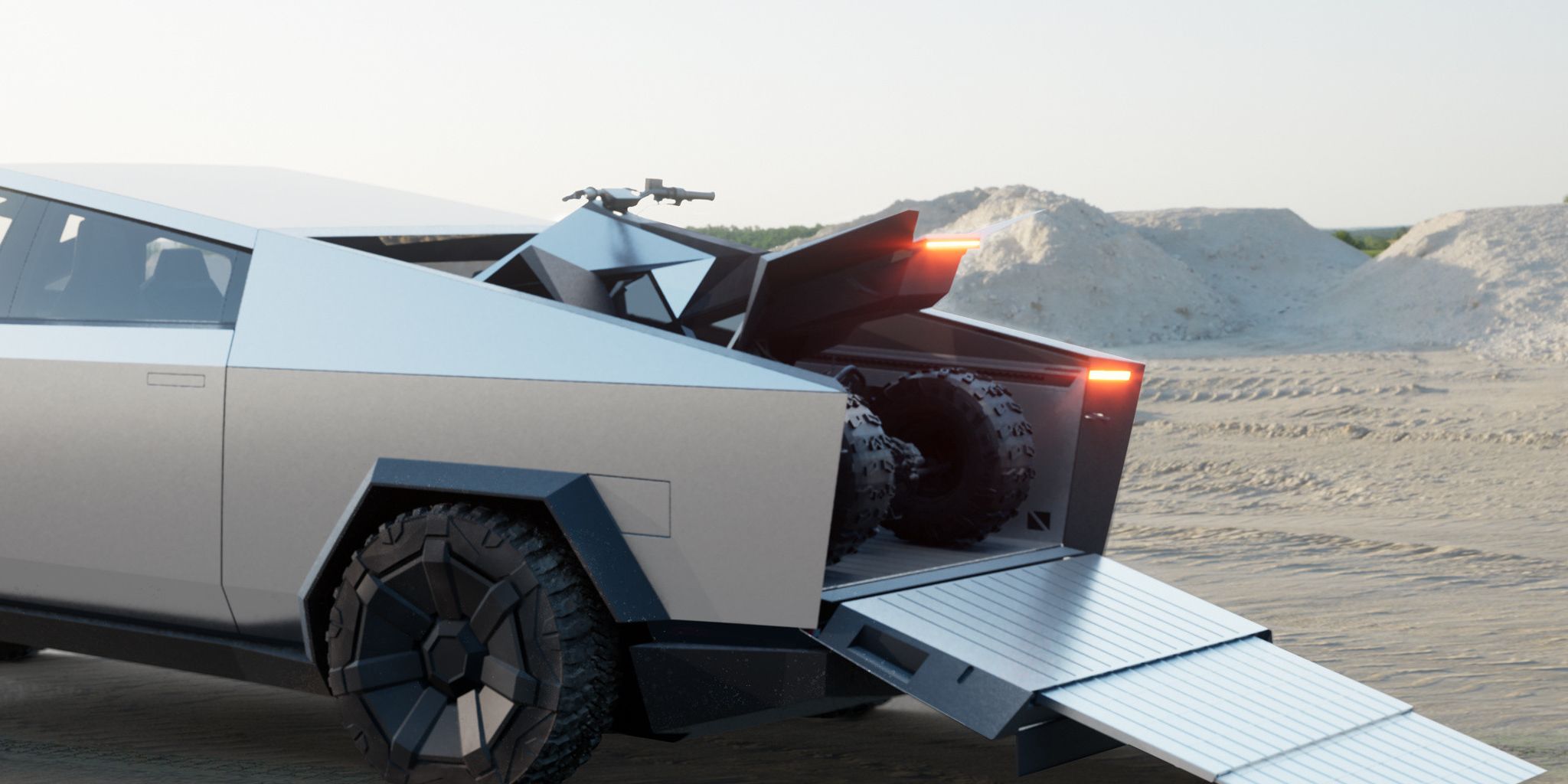 Tesla cybertruck 4 wheeler hotsell