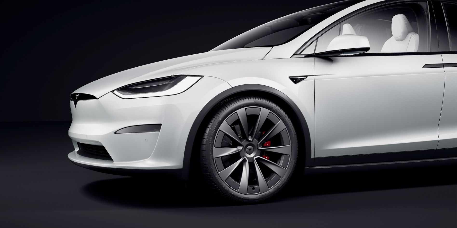 Tesla Model X in white