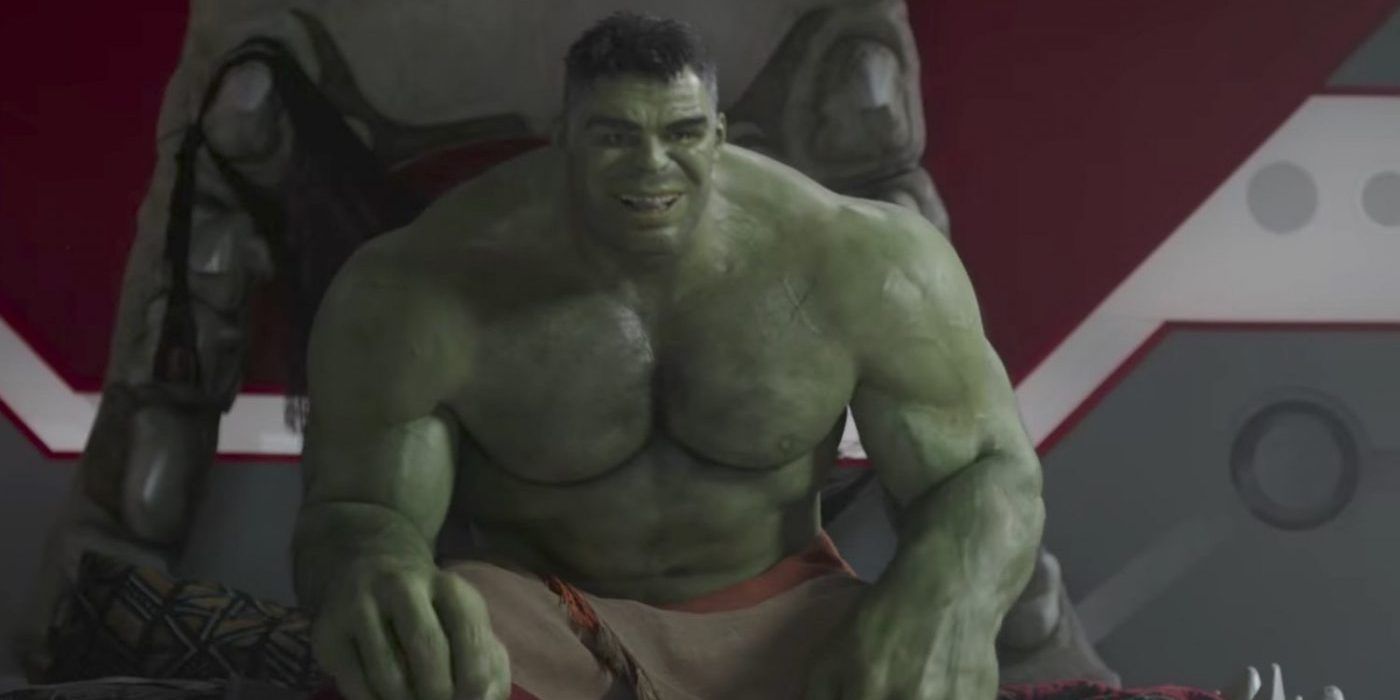 Hulk sitting in his room with a towel wrapped around his waist