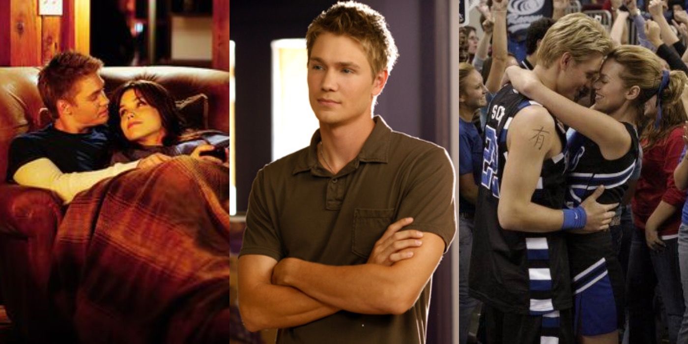 Lucas with Brooke and Peyton on One Tree Hill