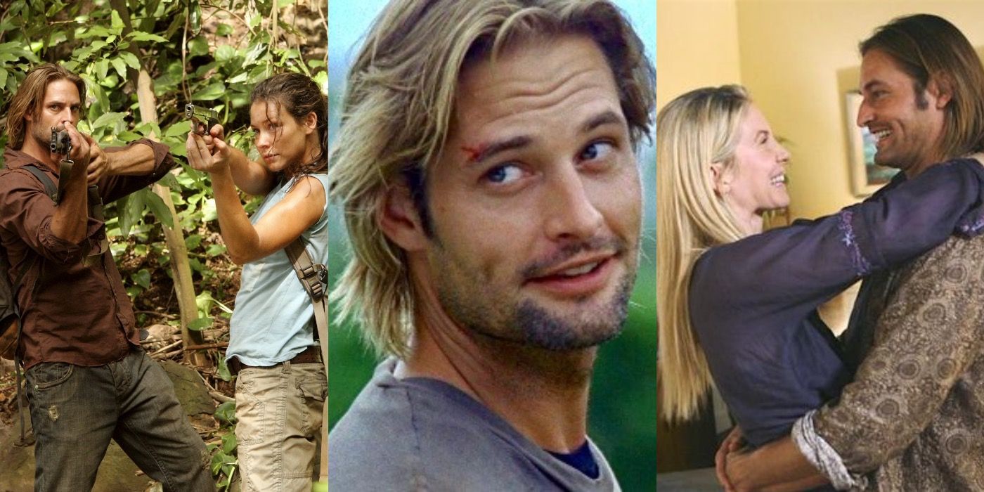 Sawyer with Kate and Juliet on the island in LOST