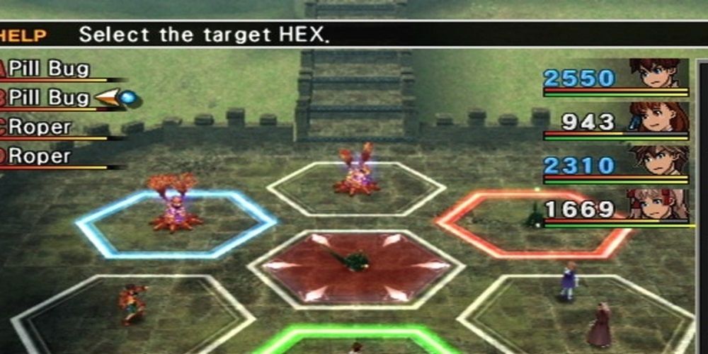Combat in the 2006 tactical RPG Wild Arms 4.