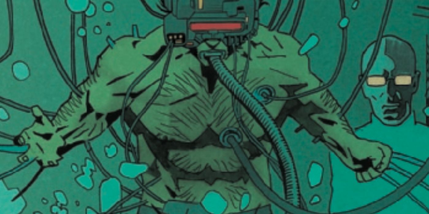 Wolverine inside a tank in Marvel Comics
