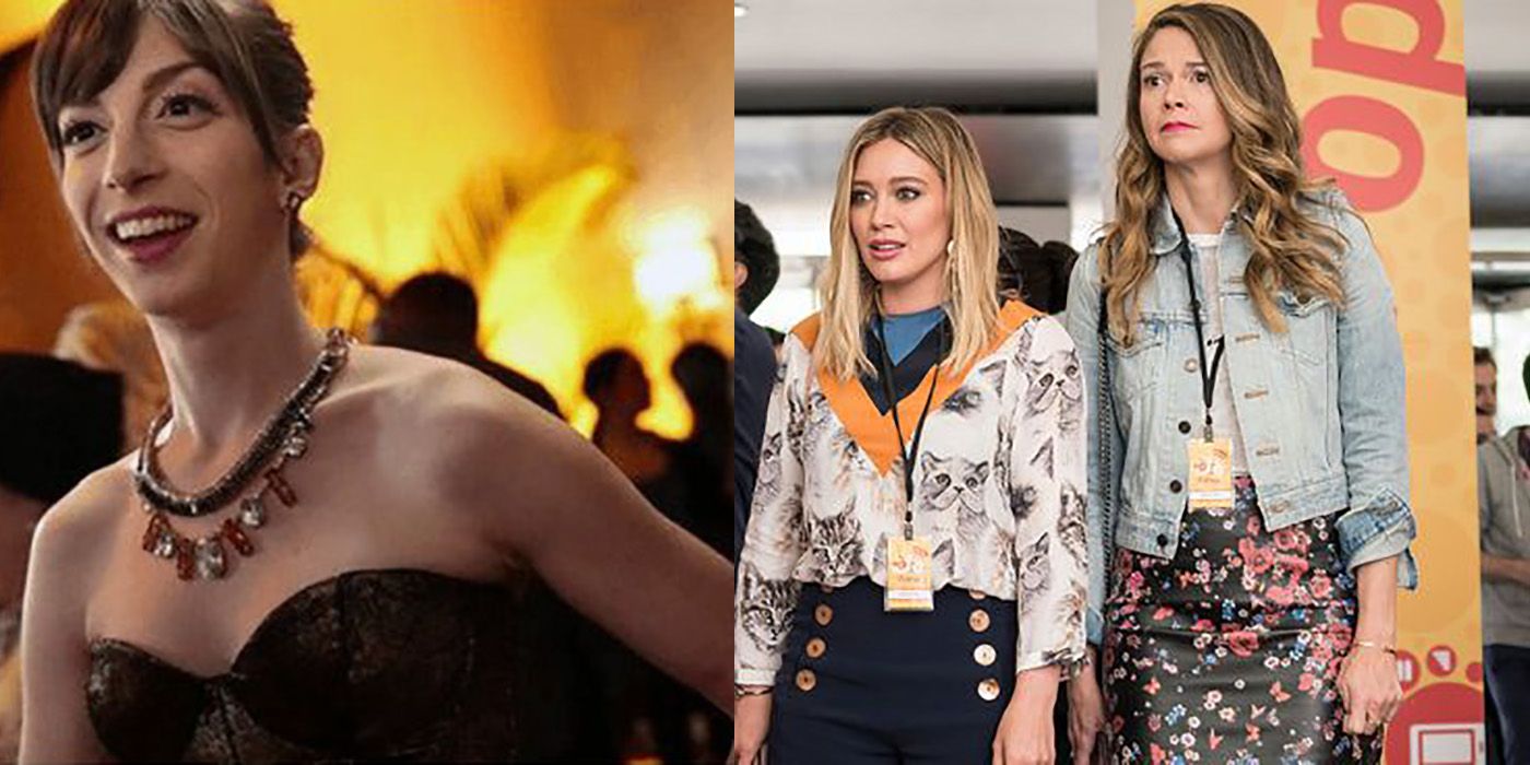Split image of Lauren and Kelsey and Liza from Younger