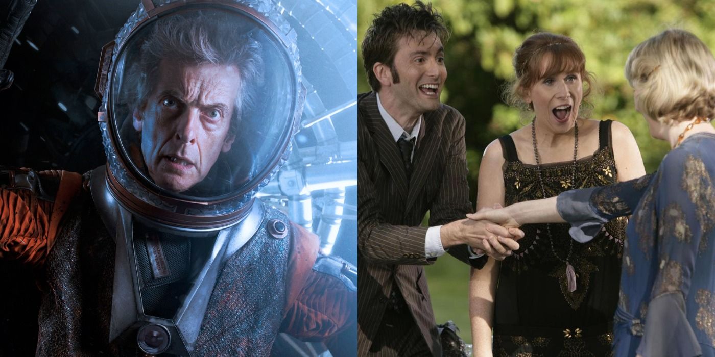 An episode of Twelve in an astronaut and Ten and Donna talking to Agatha Christie