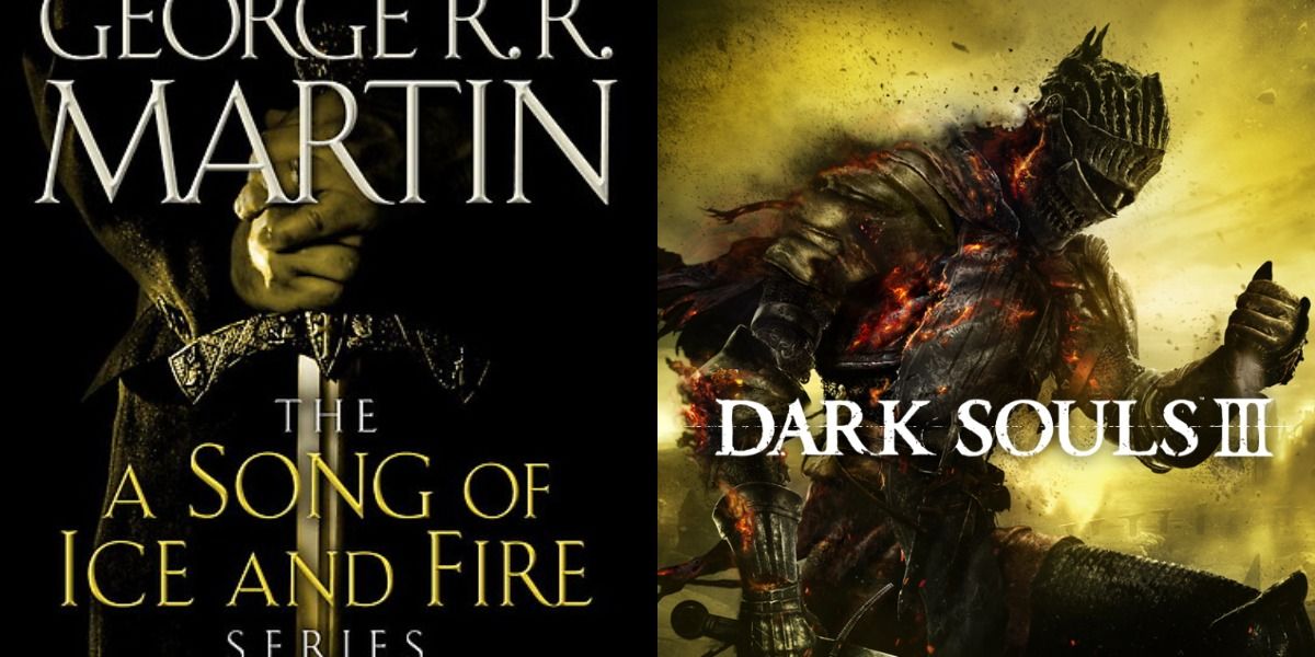 Art for Martin's A Song of Ice & Fire series boxset and art of Dark Souls 3