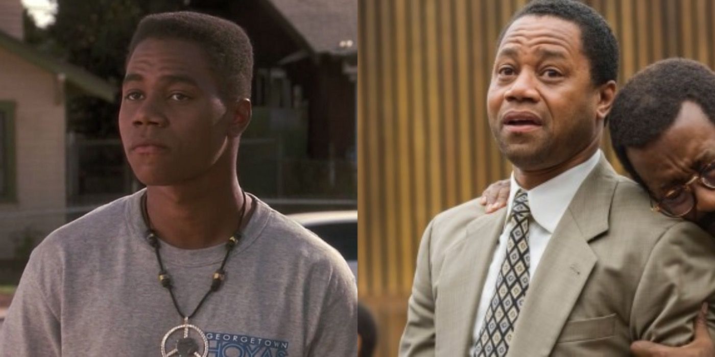 Split image of Tre in Boyz N the Hood and OJ in American Crime Story