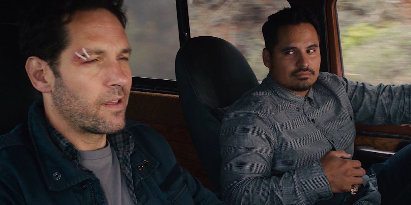 Scott and Luis drive away from prison in Ant-Man