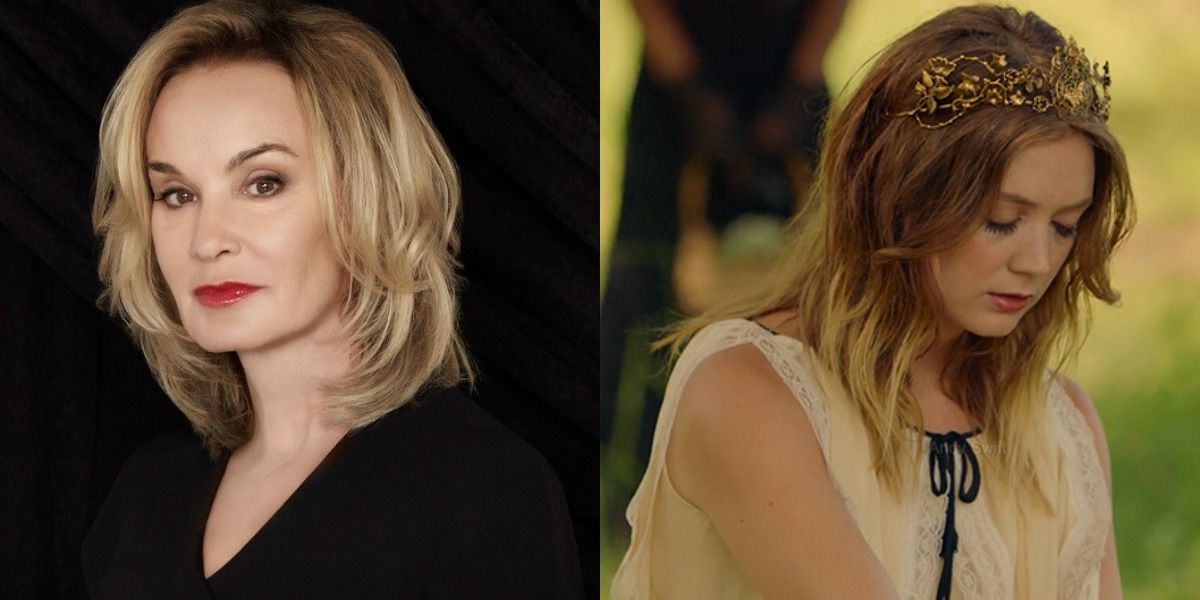 Split image showing Fiona in AHS: Coven and Mallory in AHS: Apocalypse