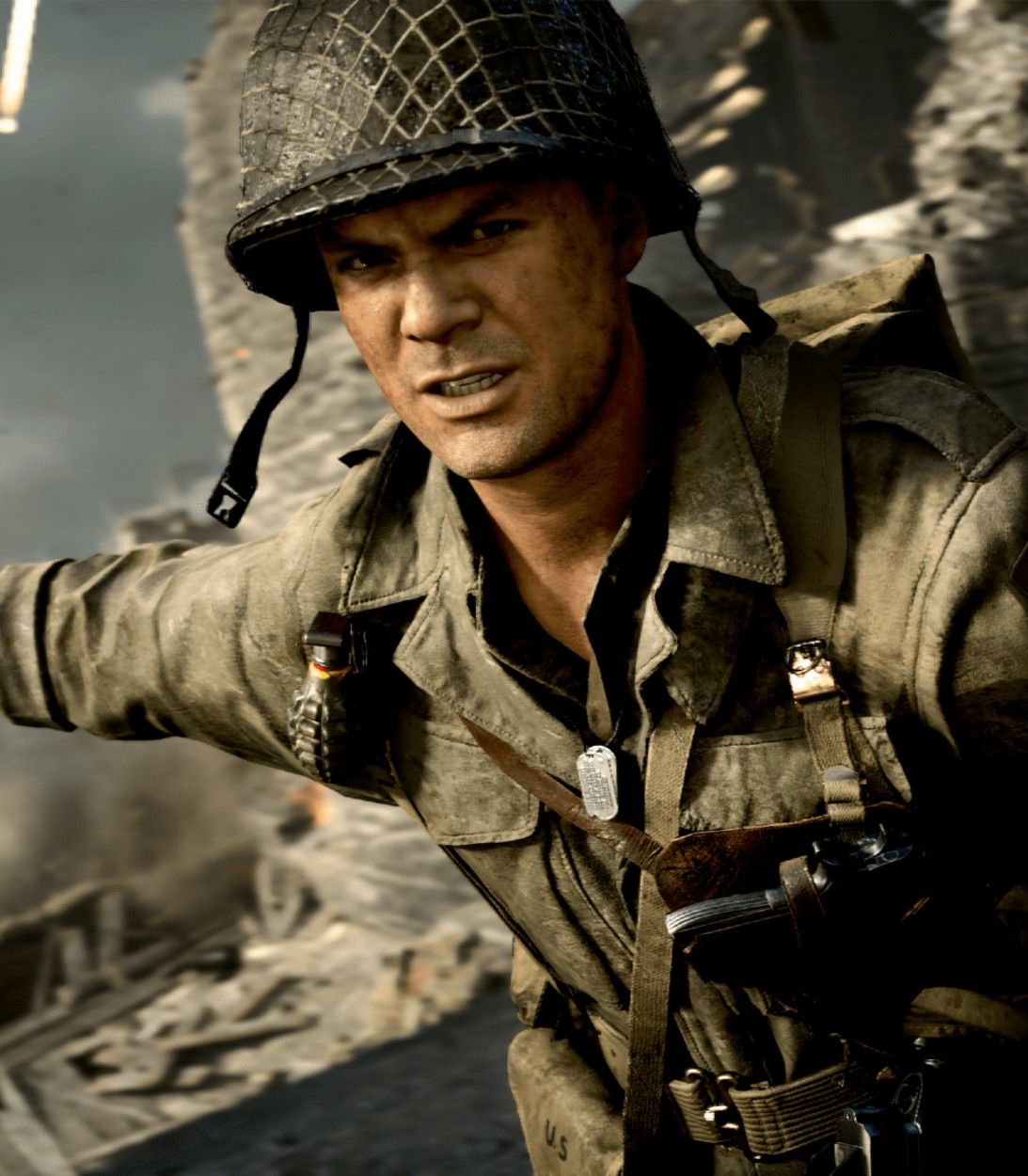 Call of Duty: WWII - Sgt. Pierson giving orders