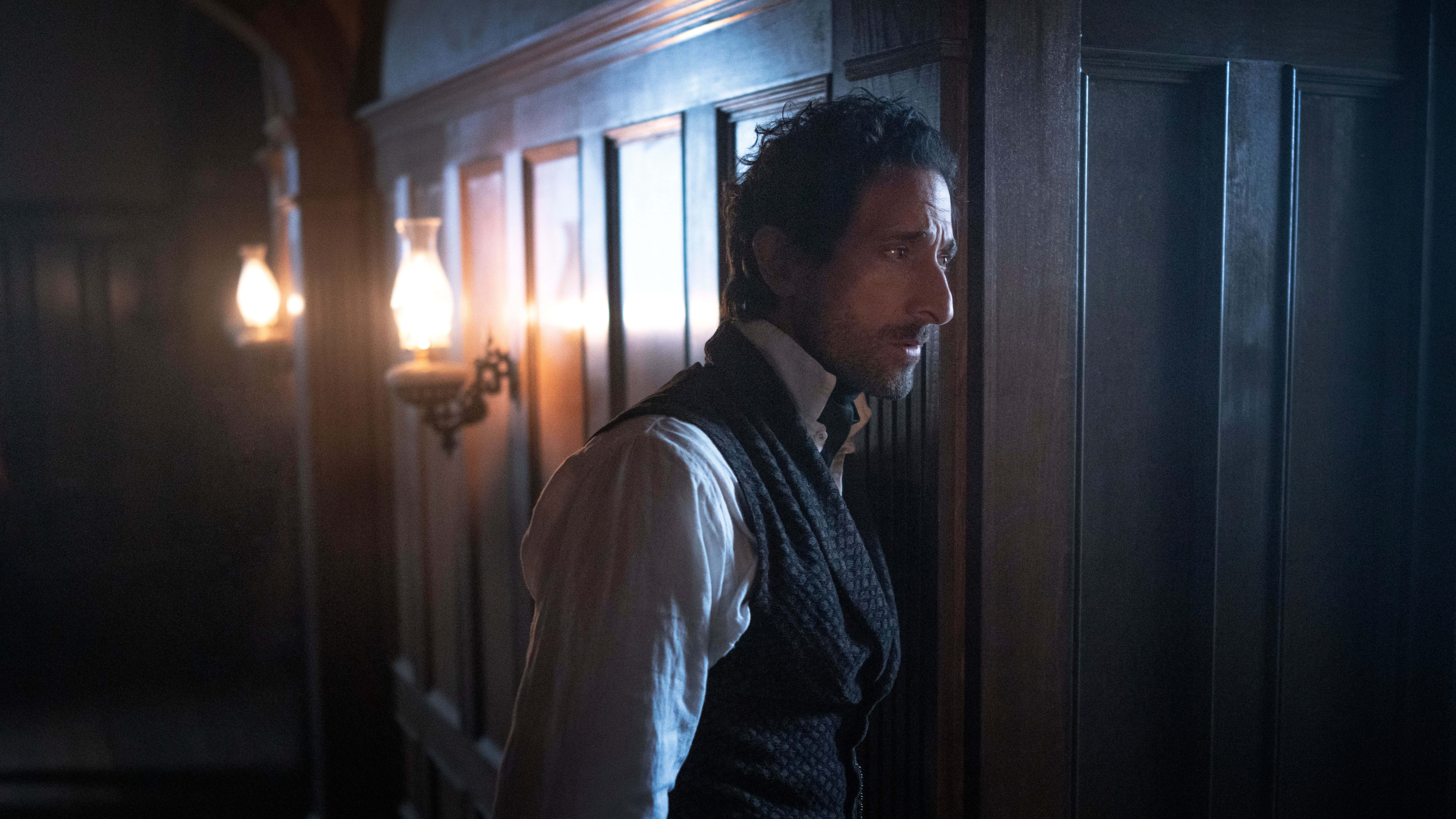 Adrien Brody as Captain Boone in Chapelwaite