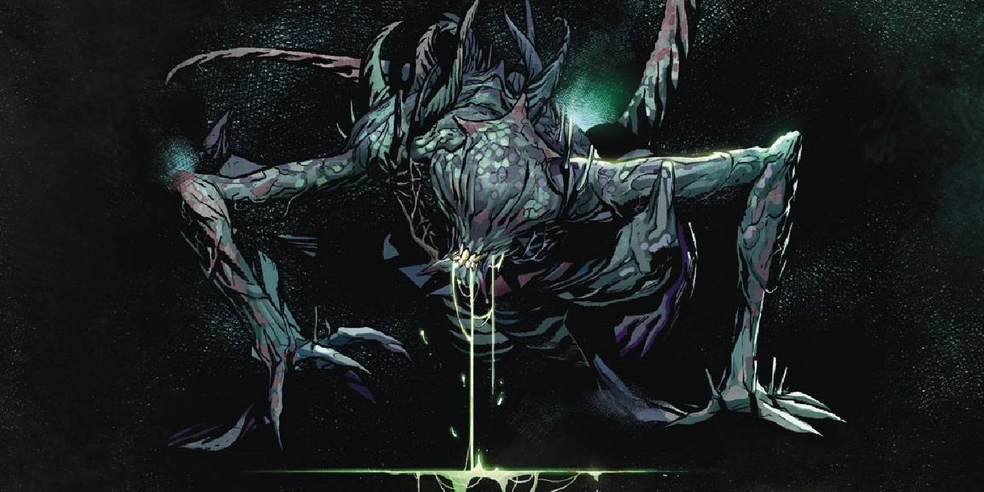 An alternate xenomorph concept from the Aliens: The Original Screenplay comic from Dark Horse