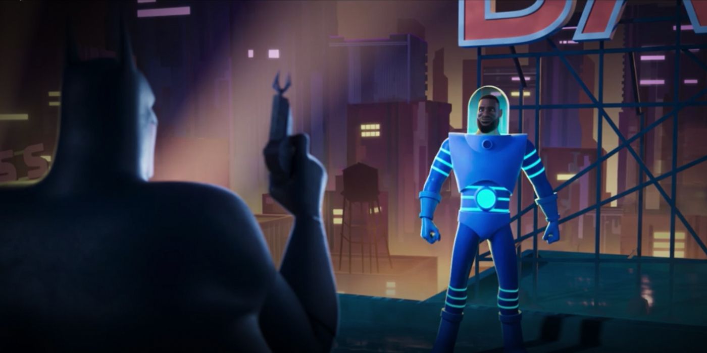 LeBron James fights Batman as Mr. Freeze in Space Jam 2